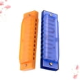 thumbnail image 1 of RENACLIPY Harmonica 2Pack Blue and Orange for Kids, 1 of 8