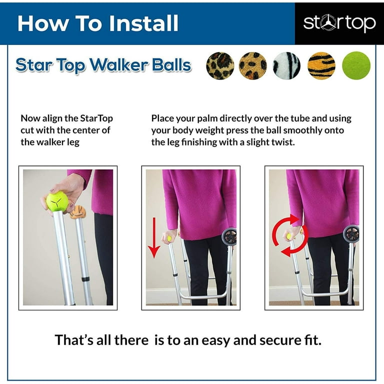 STARTOP Deluxe Pre Cut Walker Tennis Ball Glides Walkers, 51 OFF