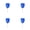 Blue-4Pcs, variant on Small Pool Skimmer Net for Hot Tub Spa, 15.75" Ultra Fine Mesh Pool Net with Aluminum Pole, Lightweight Leaf Rake for Above Ground Pools, Small Ponds, Pet Hair