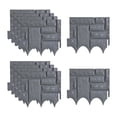 thumbnail image 2 of S SERENABLE 10 Pieces Garden Fence Border Versatile Edging Border for Patio Lawn Walkway Dark Gray, 2 of 9