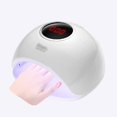 thumbnail image 1 of Nail Art 72W UV LED Nail Lamp Smart Over-Temperature Protection Nail Dryer High-Value Digital Di play Nail Light for Home and Salon Nail Care (Color : Pink), 1 of 7