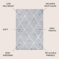 thumbnail image 4 of JONATHAN Y SUPERSOFT 4 x 6 Area Rug, Cole Minimalist Diamond Trellis - Light Gray/White, SEU102G-4, 4 of 10