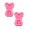 thumbnail image 1 of Oleegame 2PC Cookie Mold Washable Silicone Cake Cake Candy Chocolate Decorating Tray DIY Craft Project, 1 of 5