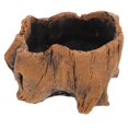 thumbnail image 4 of Pot Planter Bonsai Flower Tree Root Pots Planters Succulentwood Container Naturalcement Rustic Desktop Vintage Shape, 4 of 6