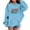 1#Light Blue362, variant on Byoo Toddler Girls Sweatshirt Oversize 67 Number Graphic Full Sleeve Pullover Hoodie Top Casual Comfort Shirt for Kids