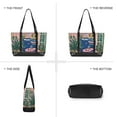 thumbnail image 6 of FORMRS Canvas Laptop Tote Bag for Women with 15.6" Computer Compartments Shoulder Handbag, Green Window, 6 of 7