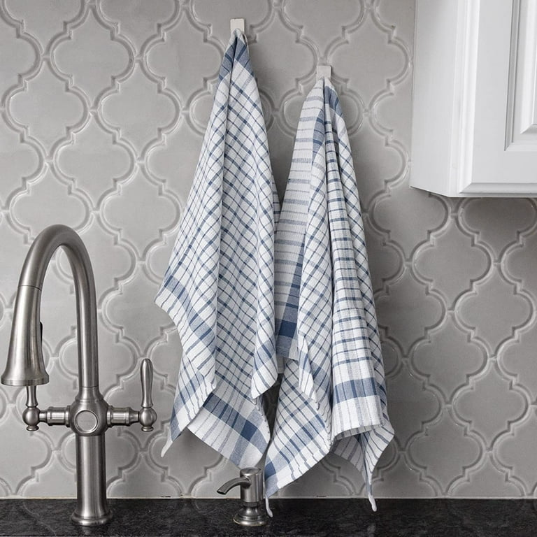 Gray & White Arabesque 4-Piece Kitchen Towels Set