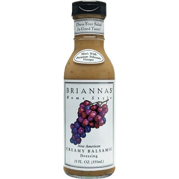 Briannas Home Style New American Dressing Creamy Balsamic 12 fl oz Pack of 2