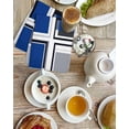 thumbnail image 4 of Blue Grey Geometric Kitchen Dish Towels for Drying Dishes Set of 4, Abstract Art Irregular Contemporary Waffle Weave Microfiber Hand Tea Bathroom Towels Quick Dry & Absorbent Towel 15.7x23.6, 4 of 7