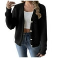thumbnail image 2 of Kureaily Women's Autumn And Winter Pearl Button Four Button Sweater Cardigan Womens Cardigan Sweaters, 2 of 5