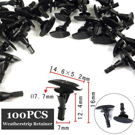 

100X Weatherstrip Clip Retainer Plastic Fastener for Lincoln for ford N806289-S