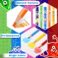 thumbnail image 3 of ThEast 12 Monster Colored Pencils, Wooden Coloring Pencils for Christmas Stocking Stuffers, Kids Fun Pencils, Party Favors Gifts, Pre-sharpened, 3 of 5
