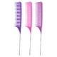 thumbnail image 2 of Peine para resaltar,Peine para resaltar el cabello,peine para seccionar,corte de peinado,3 uds. Peine para trenzar,peine para teñir punta,peluquería,Teñido,burla de dientes finos,resaltado, 2 of 8