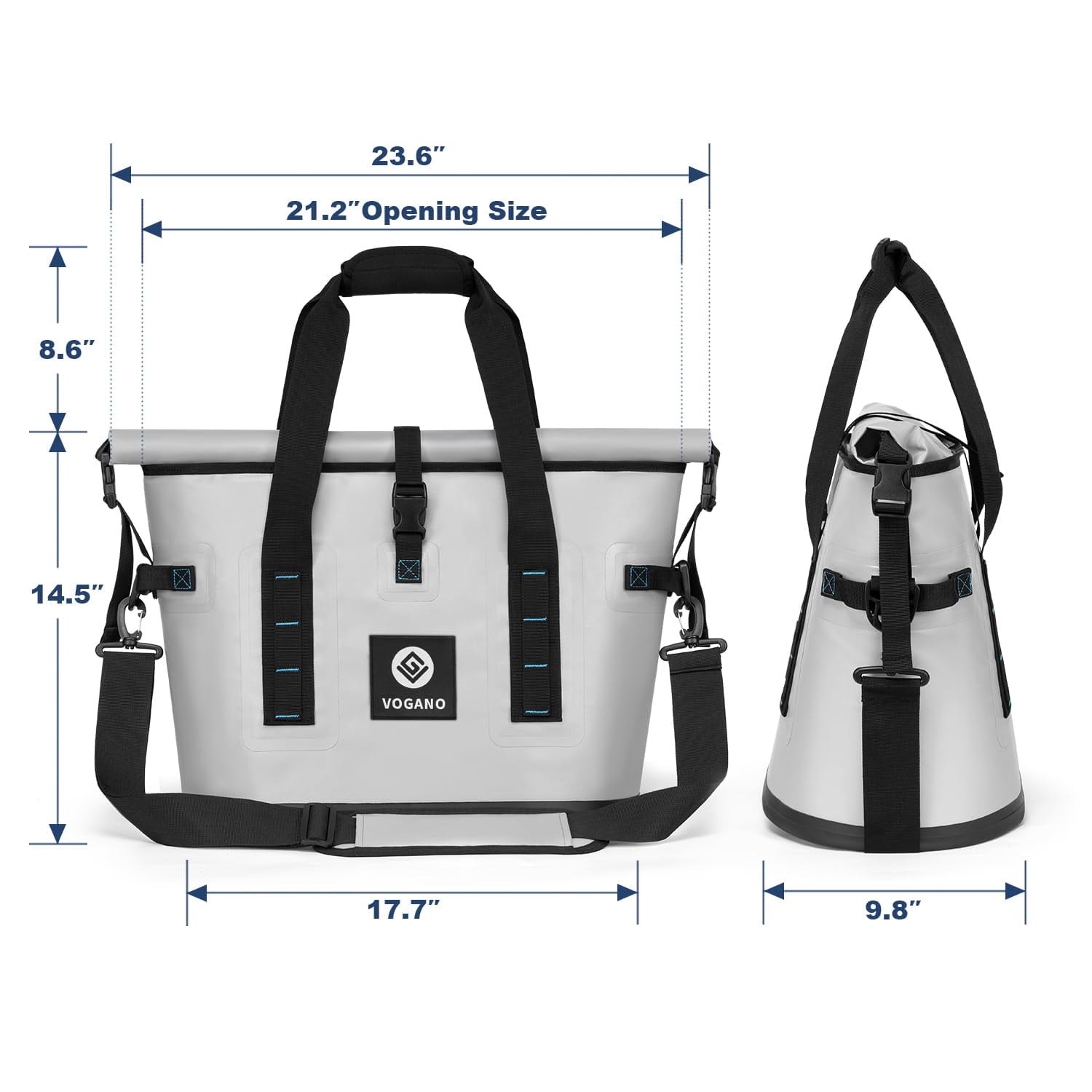 40 Can Soft Cooler Bag, Insulated Leak-Proof Roll-Top, Waterproof Seal, Portable Ice Chest for Camping, Beach, Picnics, 24HR Cold Retention