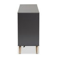 thumbnail image 5 of Bowery Hill Dark Grey and Gold Finished Wood 2-Door Sideboard Buffet, 5 of 10