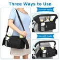 thumbnail image 4 of Organizador universal para cochecito con portavasos aislado, bolsa para teléfono extraíble y correa para el hombro, organizador de bolsa para cochecito, accesorios para Uppababy, Baby Jogger, cochecit, 4 of 5