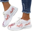 thumbnail image 3 of Heiheiup Chaussures de Sport Décontractées pour Femmes, Chaussures Décontractées à Imprimé Mode à Semelle Plate, 3 of 9