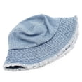 thumbnail image 4 of Premium Denim Jeans Fabric Solid Color Cotton Bucket Hat, 4 of 5
