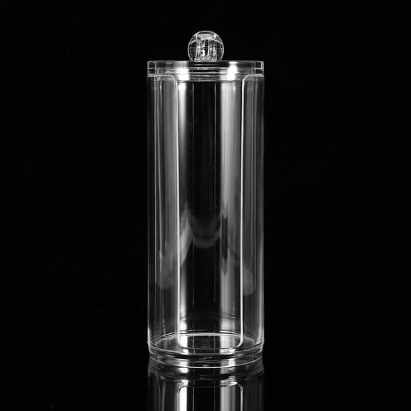 M Buder Acrylic Makeup Cotton Pads Box Cases Holder Cosmetic Organizer Storage Container Clear For Vanity Bathroom Countertop Dressing Table (7.87 inches / 20.00 cm)