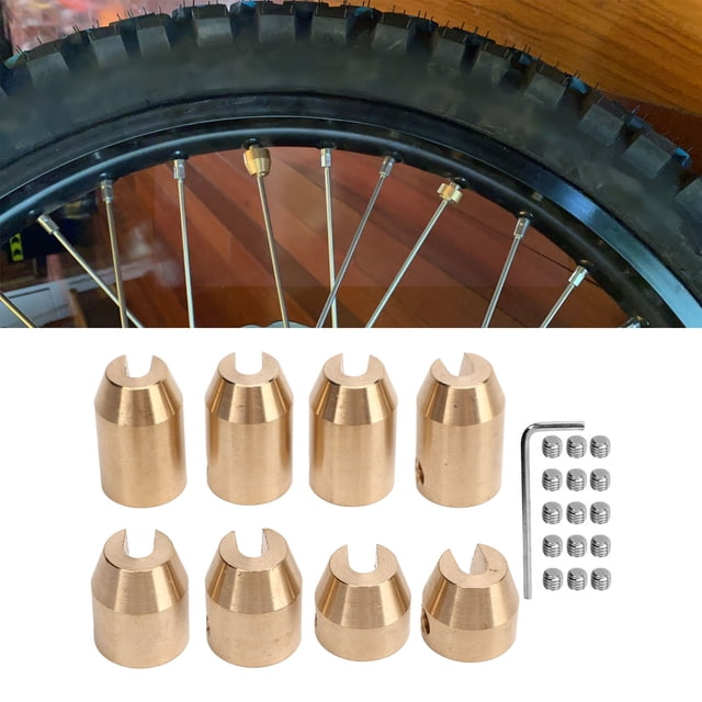 Poids d'Équilibre pour Rayons de Roue de Moto, Poids d'Équilibre en Laiton Haute Résistance Design Précis pour Super Moto Dual Sport