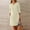 B239 Beige womens summer dresses clearance under $5, variant on Cagogo Womens Summer Knee Length Sundresses Under $5 Casual 3/4 Sleeve Cotton Linen Button Down Crew Neck Beach Dresses Flowy Tunic Going Out White Western Dress