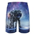 thumbnail image 6 of Disketp Men'S Swim Trunks Hawaiian Breathable Surf Beach Swimsuits Mesh Lining Beach Shorts With Pockets-Astronauts Start Running, 6 of 9