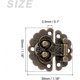 thumbnail image 2 of Toggle Catch Lock (30mm x 30mm) 5Pcs, Zinc Alloy Hasp Latches - for Cabinets Boxes Suitcases, Bronze Tone, 2 of 5