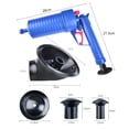 thumbnail image 3 of 4-in-1 Toilet Plunger Set - Pressure Pump Cleaner for Sinks and Bathtubs, 3 of 9