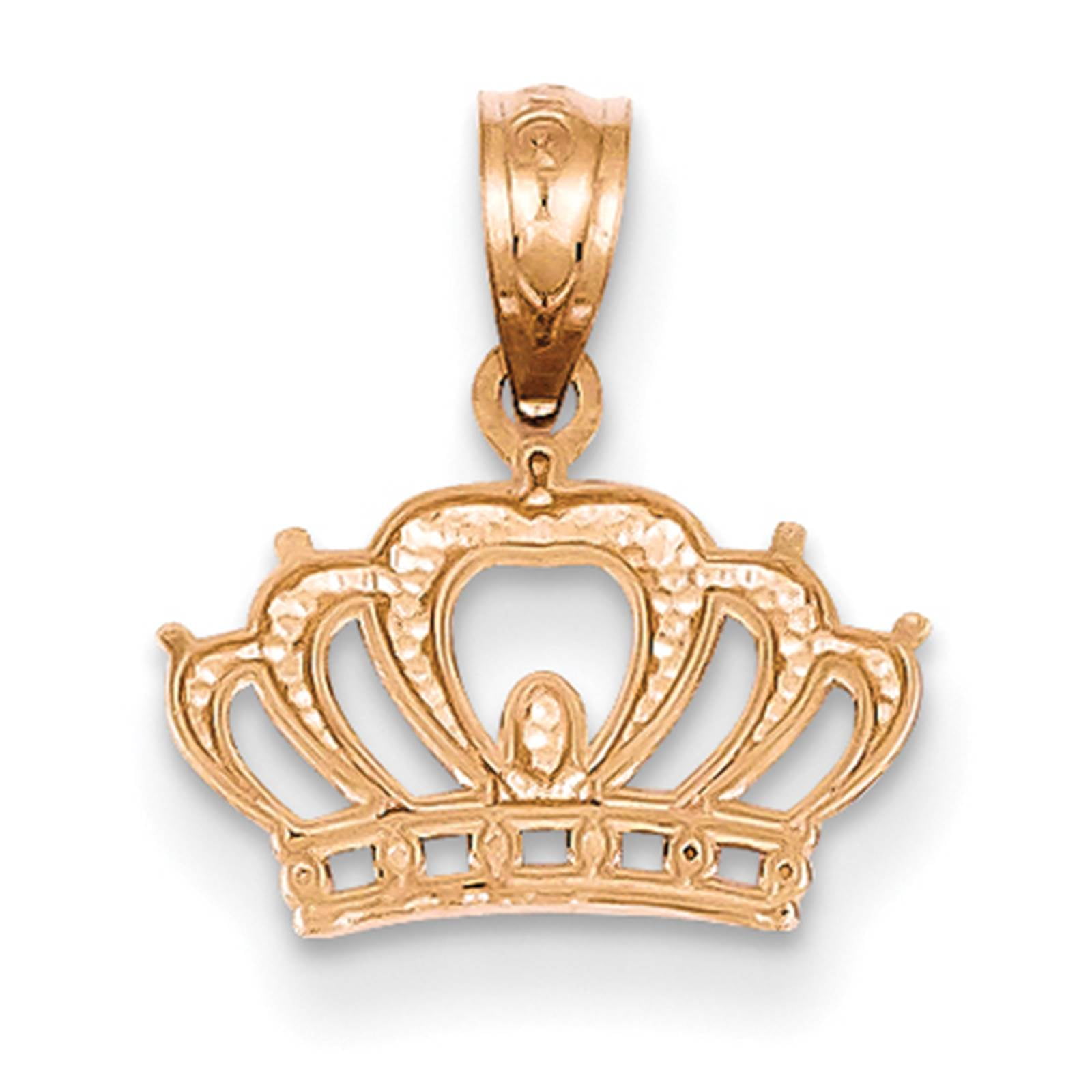 Rose gold crown pendant Clearance