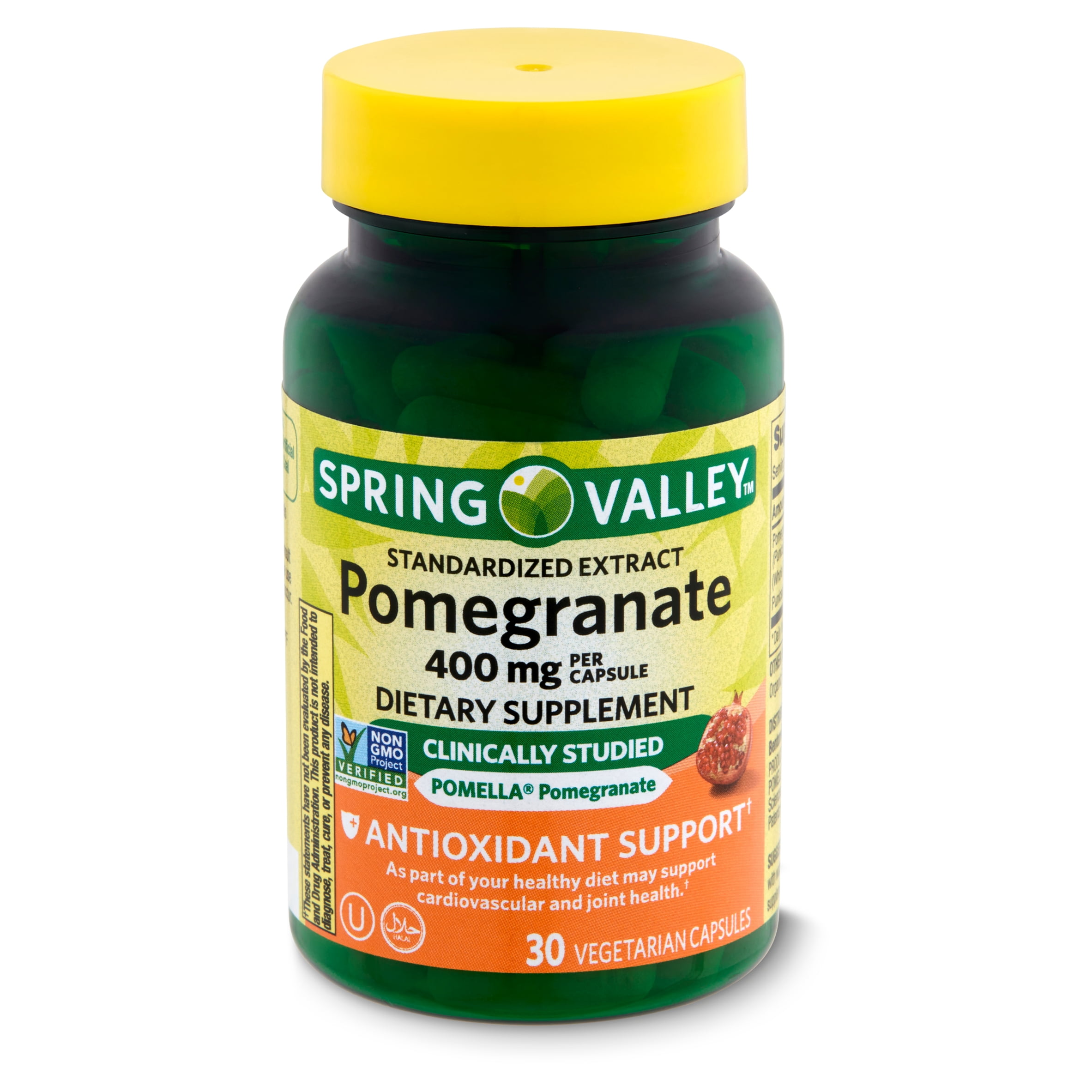 Spring Valley Standardized Extract Pomegranate Dietary Supplement, 400