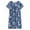 A-Blue1174, variant on Women's Floral Pattern Loose Shift Dress Short-Sleeve Beach Daily Knee-Length Casual Sundress
