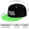 thumbnail image 6 of Proud Zionist Hip Hop Hat Two Tone Flat Bill 6 Panel Cap Unisex, 6 of 9