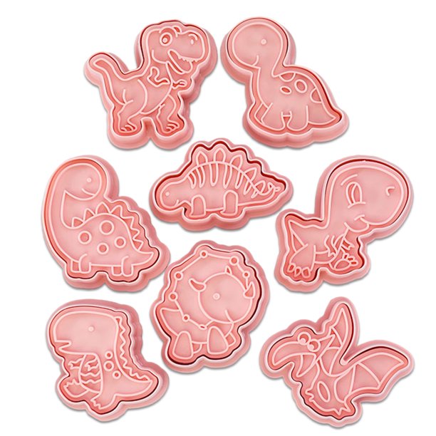 Moldes para galletas Moldes para estampar en forma de animal Moldes para magdalenas Sugarcraft Herramienta de decoración Chocolate Pastelería DIY Panadería 8 piezas 3D Inevent HA009512-00B