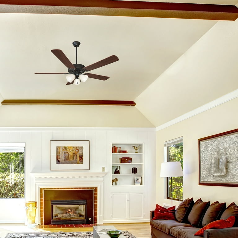 Minka-Aire F864L-BNK Barn 65" Smart Ceiling Fan With LED Light - DC Motor, Burnished Nickel