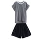 thumbnail image 5 of Traje de primavera y verano para mujer, nuevo estilo coreano, holgado, con pantalones cortos antienvejecimiento para hermanas, traje de estilo occidental, 5 of 5