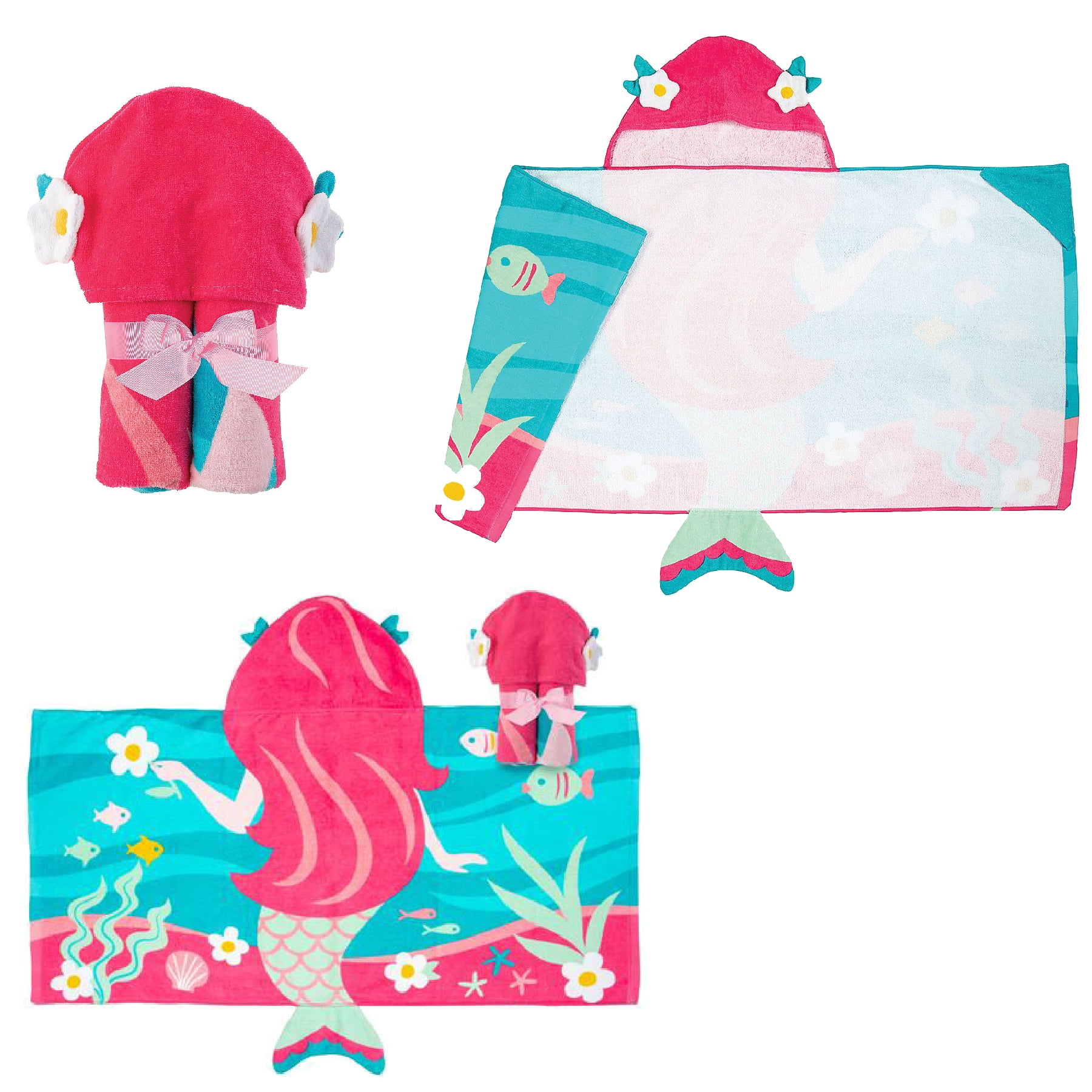 Aventis Kids Dinosaur Inflatable Play Center Fun in the Sun Water Pool Bundle with Matching Adorable Hooded Towel, Stylish Beach Tote, Classic Sunglasses, & Electric Air Pump for Ages 3+