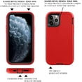 thumbnail image 5 of Entronix Heavy Duty Case Designed for IPhone 12 Shockproof Triple Layer Rugged Case, Red, 5 of 5