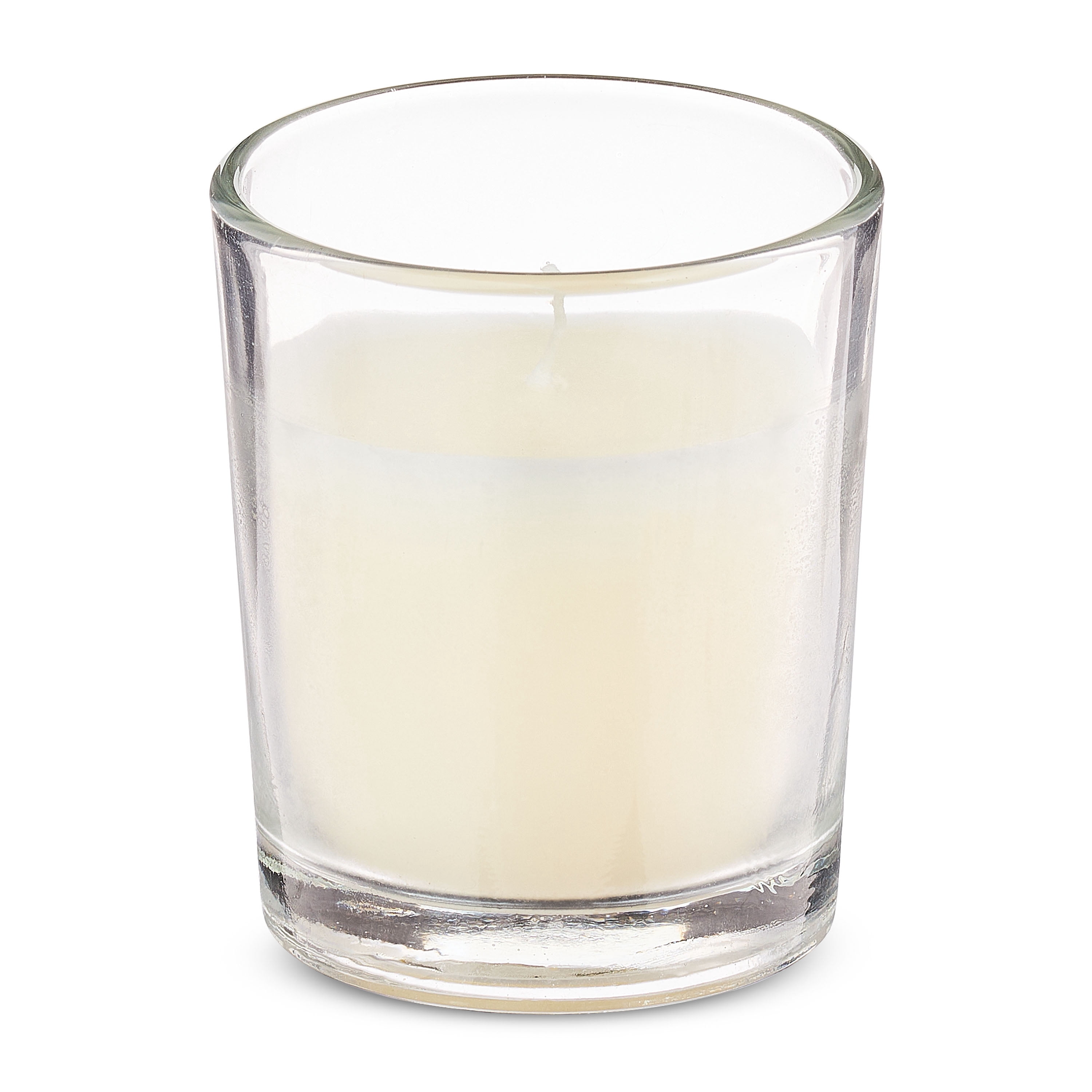 Glass Votive Candle with Organza Bag – Vanilla Scented White Candle Favor, Wedding Bridal Shower Party Gift by Way To Celebrate