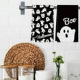 thumbnail image 5 of Halloween Kitchen Towels Set of 2 Black and White Ghost Dish Towel Tea Towels for Kitchen 16x26 Inch Absorbent Drying Cloth Cooking Baking Cleaning, 5 of 6