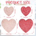 thumbnail image 2 of Juego de 20 manteles individuales y posavasos para San Valentín incluye 10 manteles individuales de amor 10 posavasos de corazón vinilo lavable decora, 2 of 6