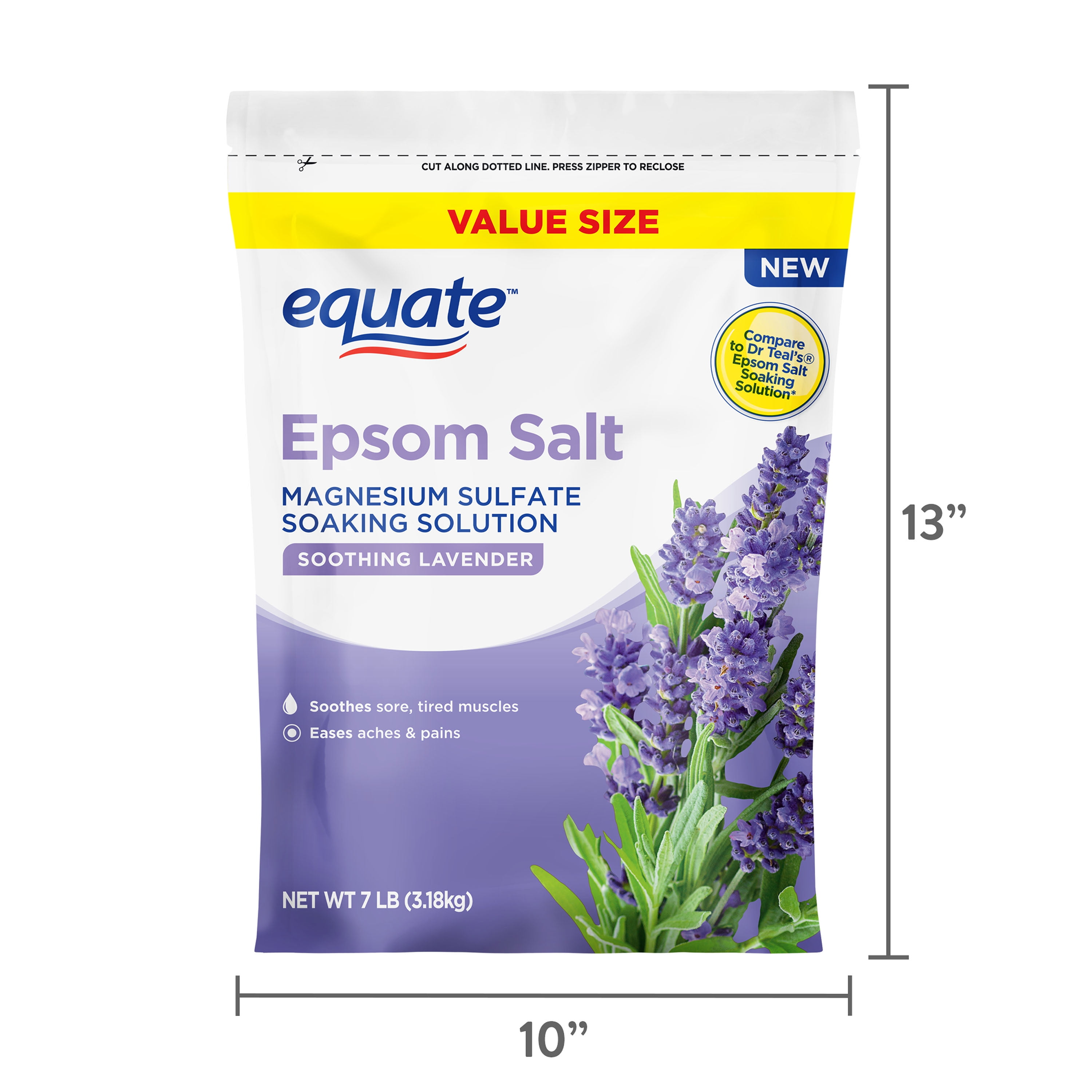 Equate Soothing Lavender Epsom Salt Value Size 7 lb Walmart