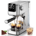 thumbnail image 2 of Espresso Machine, 20 Bar Espresso Maker Milk Frother & LCD Panel, Hot & Iced Coffee Machine, Stainless Steel Espresso Coffee Machine with 41oz Water for Cappuccino, Latte, 2 of 7