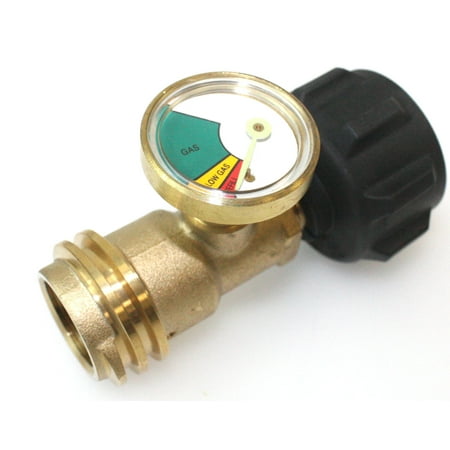 Propane Tank Gauge - iMeshbean Propane Tank Brass Adapter W/ Pressure Meter Gauge 4 Master LP Gas Grill BBQ RV