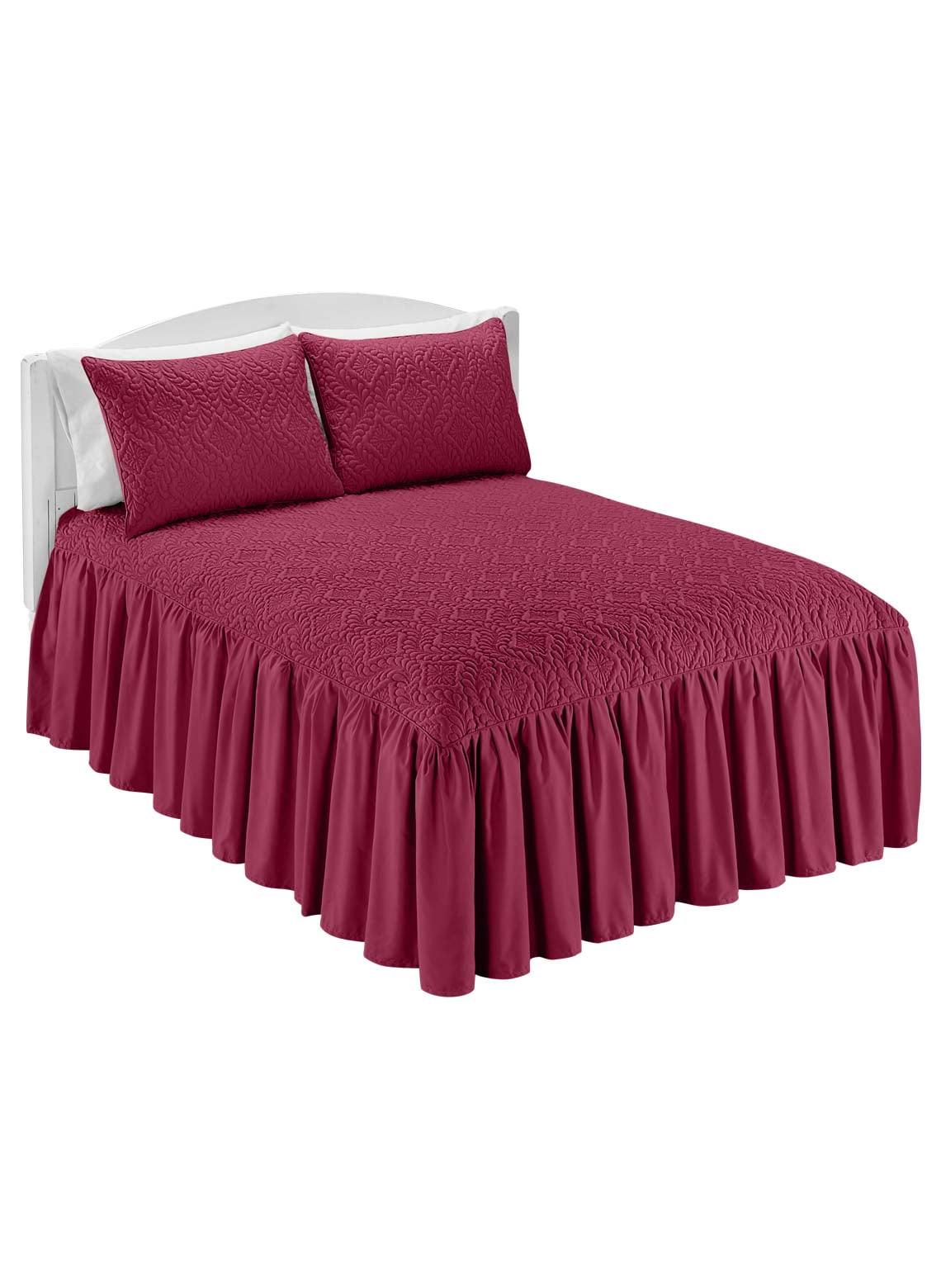 Solid Ruffled Bedding Separates