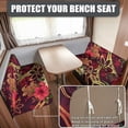 thumbnail image 2 of Qpednta Floral Polynesian Tattoo RV Dinette Cushion Covers Easy Installation Washable Elastic Sofa Chair Furniture Protectors Interior RV Accessories Camper Cushion Booth Seat Covers, 2 of 7
