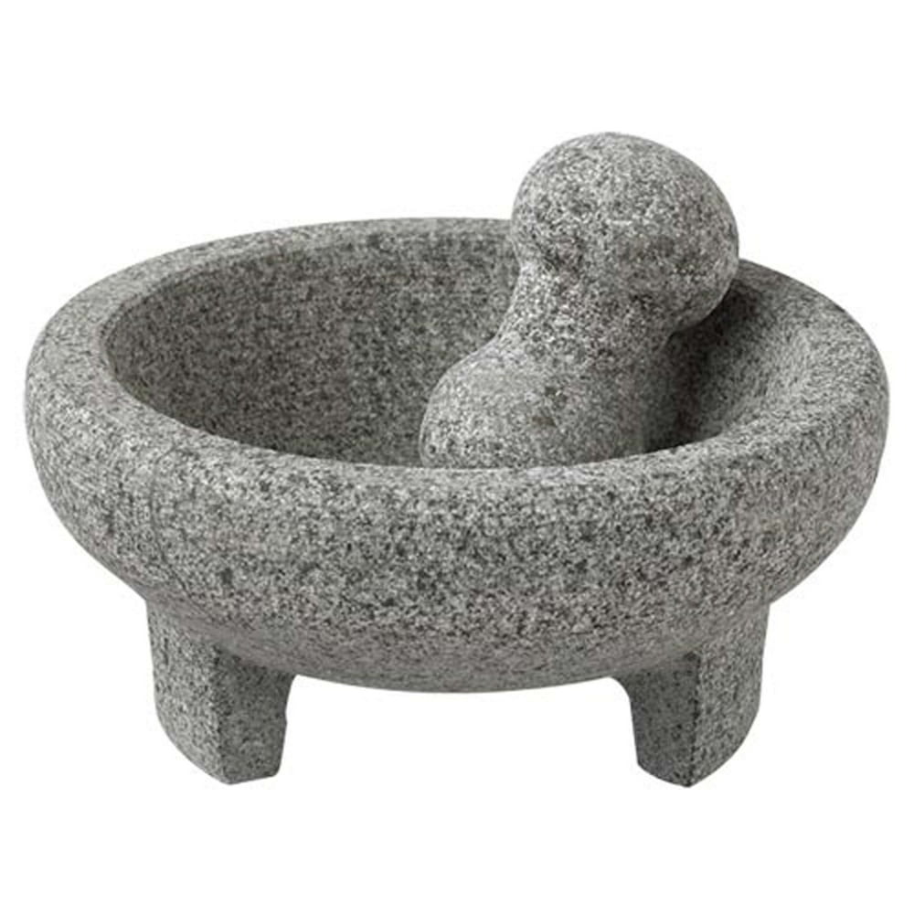 Vasconia 4cup Granite Mortar and Pestle, Molcajete