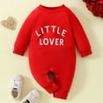 Baby Boy Rompers Summer Boys Girls Valentine's Day Long Sleeve Letter