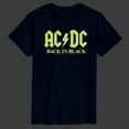 thumbnail image 2 of ACDC - Glow In The Dark - Back In Black - Men's Short Sleeve Graphic T-Shirt, 2 of 5