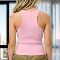 thumbnail image 7 of Gaexia Girls Tank Tops Kids Athletic Racerback Crewneck Sleeveless Undershirts Dance Workout Yoga Shirts For (Pink,9-10 Years), 7 of 7