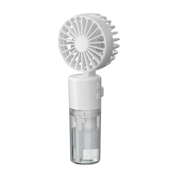 ¡Campaña con descuento!Ventilador portátil de nebulización de mano, ventilador de nebulización de agua con rociador recargable con batería plegable, 4 velocidades, pequeños ventiladores de refrigerac
